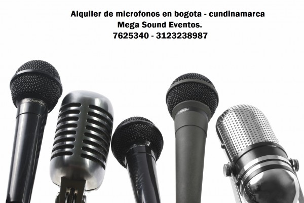 Alquiler de microfonos en bogota.