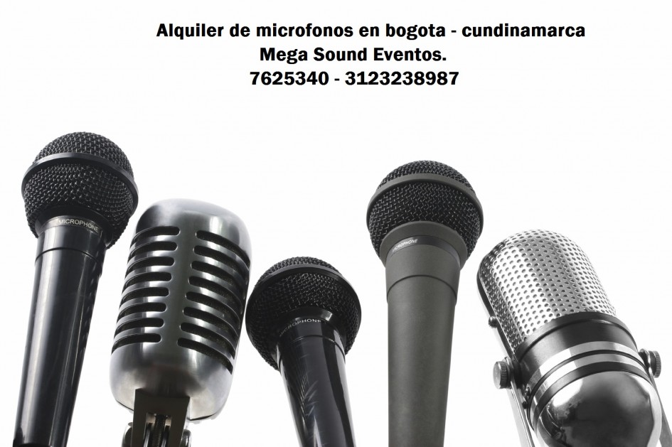 Alquiler de microfonos en bogota.